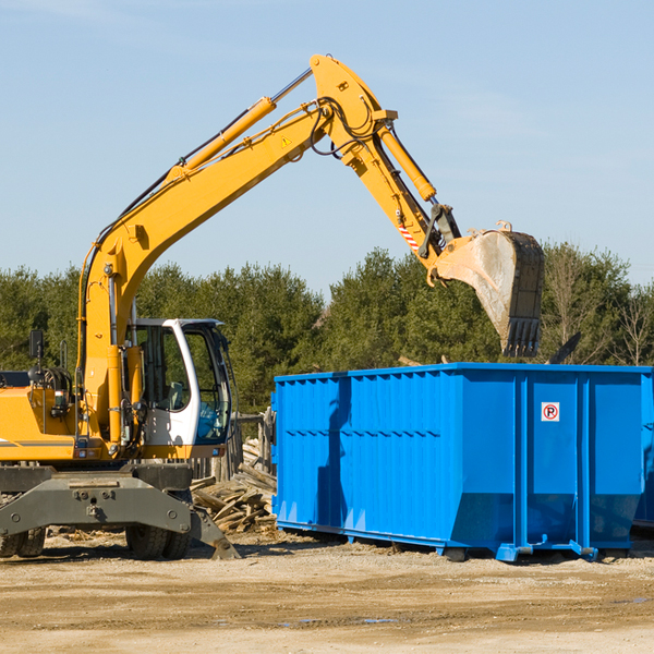 are there any restrictions on where a residential dumpster can be placed in Wittmann AZ